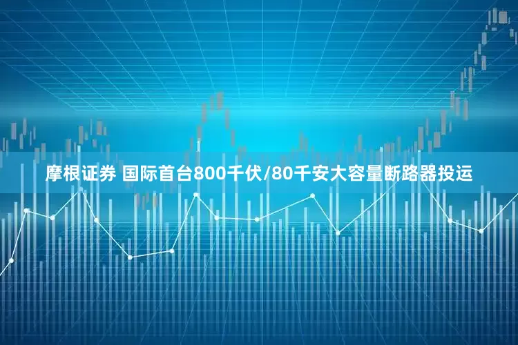 摩根证券 国际首台800千伏/80千安大容量断路器投运